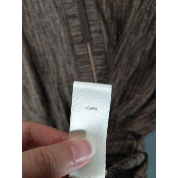 LOGO LORI GOLDSTEIN Womens Zip Cardigan 2X‎ Mixed Media Heather Brown Faux Suede - Picture 9 of 11